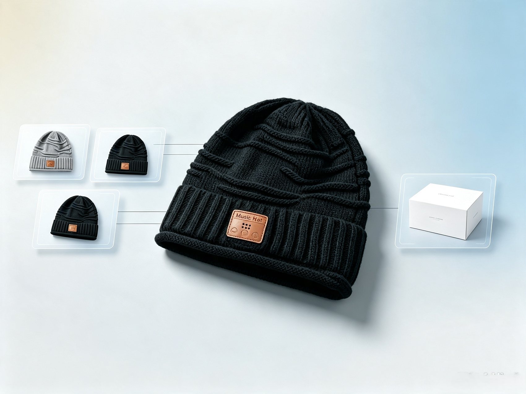 Golden Phoenix knit hat capability display